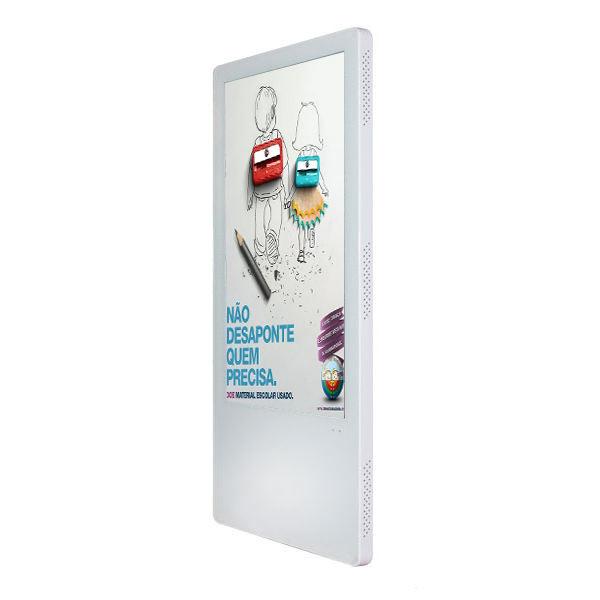 Quality 23.6 Inch Elevator Advertising Display Wall Mounted Vertical Elevator Ultra Thin Wifi Android Touch Player for sale