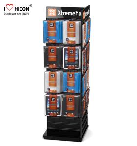 Buy cheap Custom Display Stand Power Your Performance Wood Wire Spinner Rack Display product