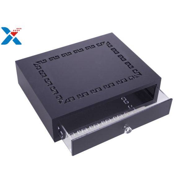 Custom Acrylic Display Case Desktop Storage Box With Drawer Hotel Hollow Pattern Toothpaste Brush Comb Box