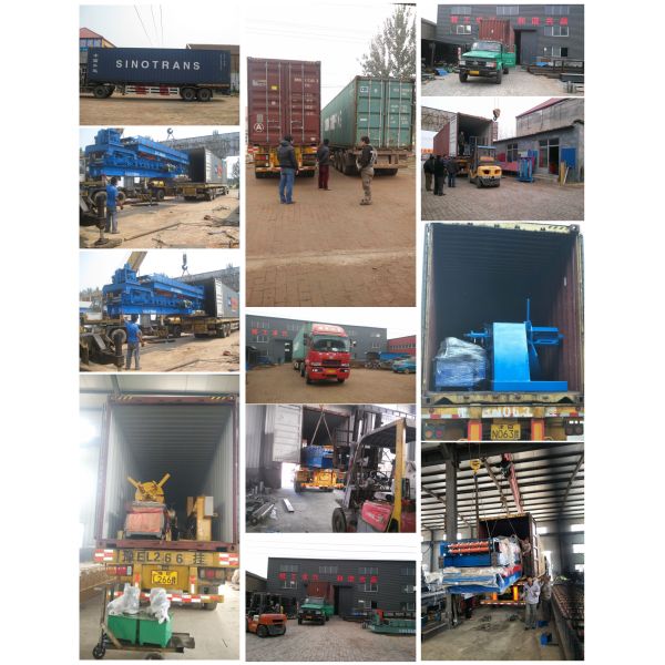 Grey Color Corrugated Sheet Roll Forming Machine With 2 Hydraulic Guillotine