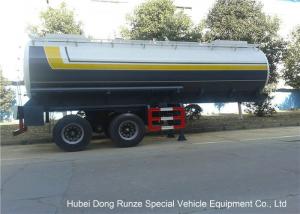 China Dual Axle 32 Ton Tank Semi Trailer Single Point Suspension For Hydrofluoric Acid / HCL on sale