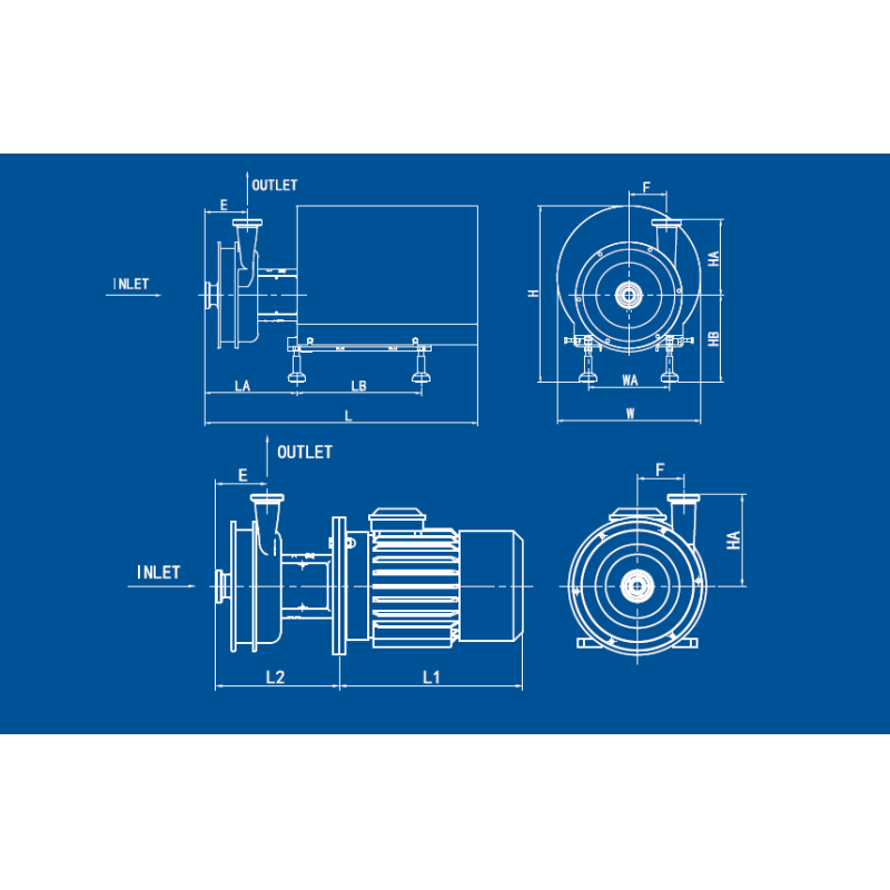 Sanitary Multi Stage Centrifugal Pump With High Pressure For Beverage