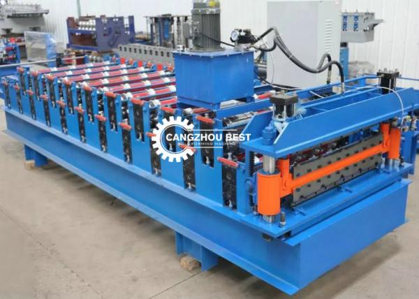 Quality Double Layer Roofing Sheet Manufacturing Machine Galvanized Roll Forming Machine for sale