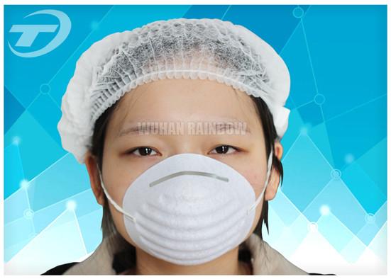 Quality Disposable dust mask with elastic band , made from non-woven fabric , white for sale