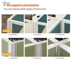 Silver Display Unit Separation Work Areas with Adjustable Height Performance