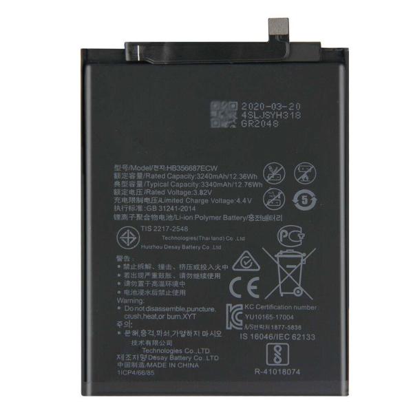 Quality 3340mAh Huawei Li Ion Battery , HB356687ECW Honor 7x Mate 10 Mobile Battery for sale