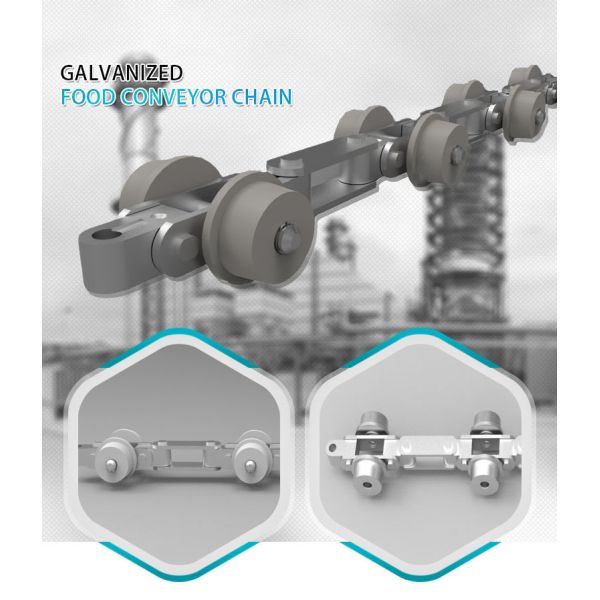 OEM Free Flow Conveyor Roller Chain 12.7 - 25.4 mm