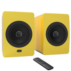 Wood TWS Bookshelf Bluetooth Speakers Portable True Wireless Speakers 200W RMS