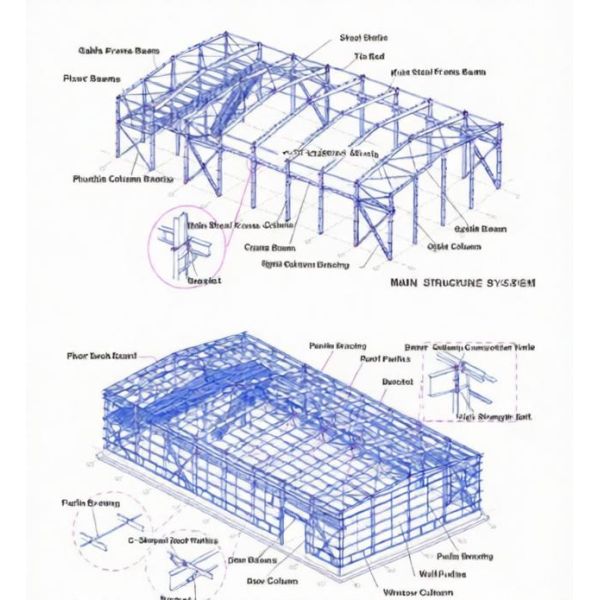 China Low Cost Raw Material Warehouse Easy Assemble Customized Prefab Steel Structure