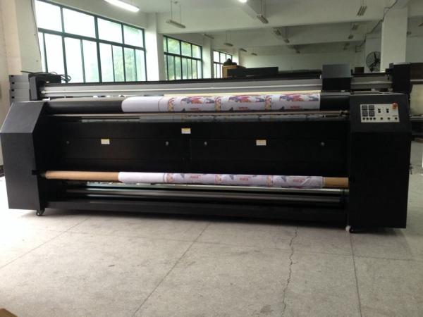 Quality Epson DX7 Printhead Custom Flag Printing Machine With Black Body for sale