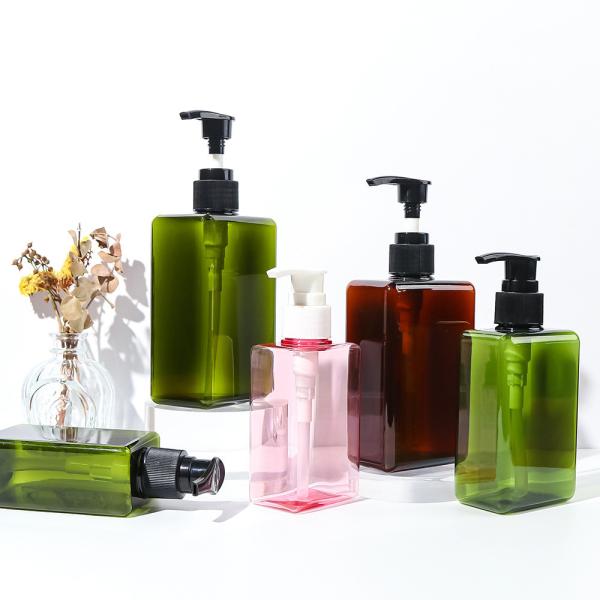 Quality Custom 100ml Empty Bottles Flat Square Dropper Spray PET Cosmetic Jars for sale