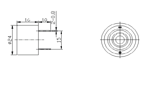 500Mhz SMD Piezo Buzzer For Air Condition , Pin Type 90DB Piezo Buzzer