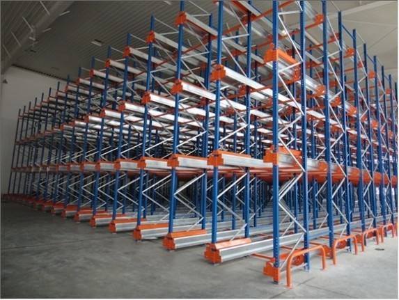 High Density Warehouse Racking Radio Shuttle Racking Remote Controlled
