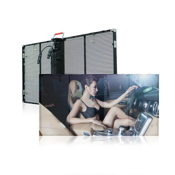 Quality 9600Hz Transparent LED Screens P3.9 7.8 LED See Through Screen 32768dots/Sqm for sale