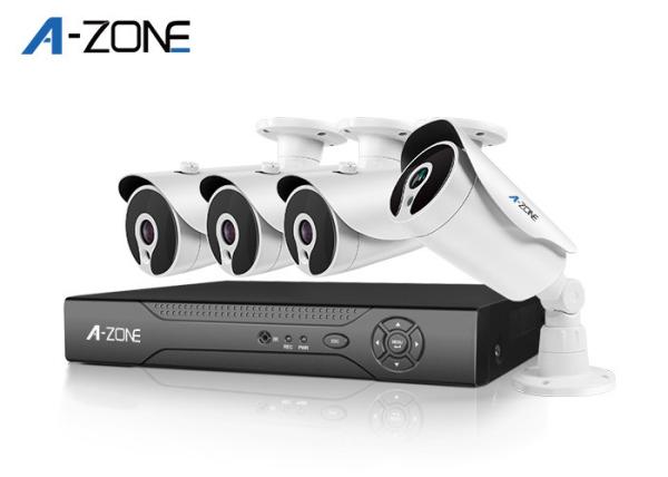 Metal Bullet IP CCTV Camera Kits 4CH 2Mp Small Cctv Camera Kits 1/2.7" CMOS