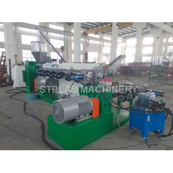Two Stage Single Screw Plastic Extruder Pellet Making Machine 300-400kg/h Output