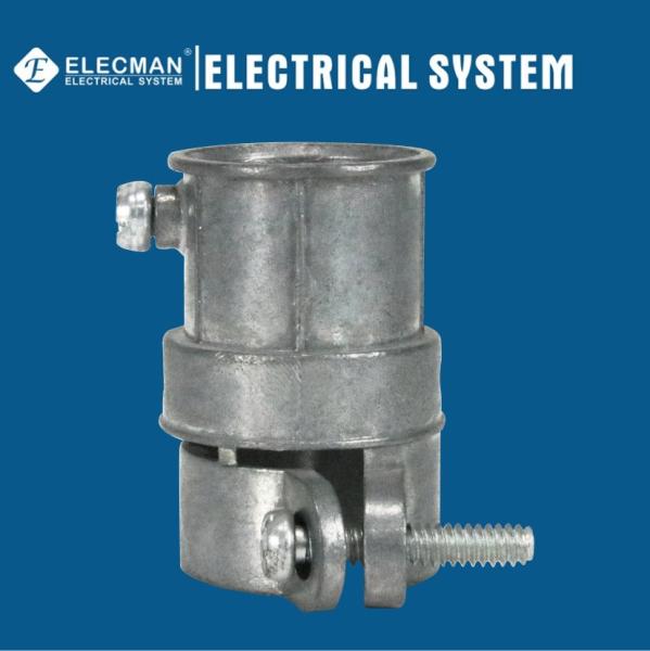 Quality 1 Inch Combination Coupling Emt To Flex Connector Zinc for sale