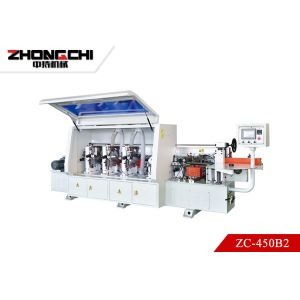Two Trimming Automatic Wood Edge Banding Machine With End Cutting