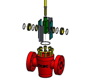 API 6A High Pressure Gate Valve Size Ranging From 1 13/16"-9" Material Class AA-HH
