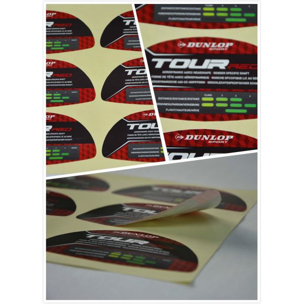 Golf Waterproof Vinyl Label Stickers Strong Glue For Brand Protection