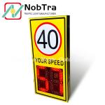200 Meters Radar Detection Distance Digital Speed Limit Signs with 1 Year and