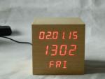 Square Shape Calendar Snooze Temperature Mulit Function Desktop Clock
