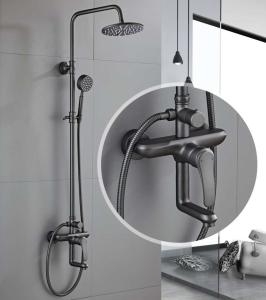 Buy cheap Cold Hot Water Mixer Gray ODM Rain Shower Faucets product
