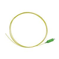 China Yellow PVC / LSZH 0.9mm Simplex 1550nm SC APC Pigtail Fiber Optic on sale