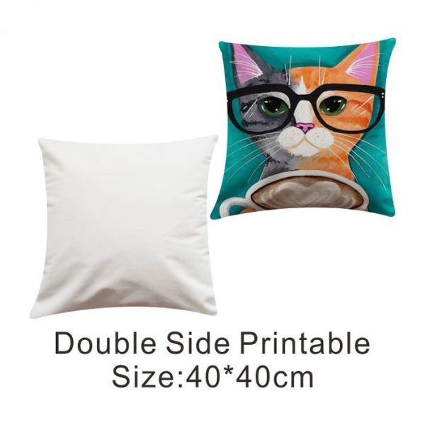 Sublimation Cushion Cover Photo Printing 40*40CM Flannelette Sublimation Pocket Cushion Cover