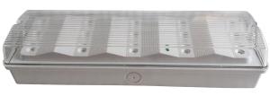 Wall Mounted Waterproof Self Testing Emergency Lights 220V with PC Diffuser