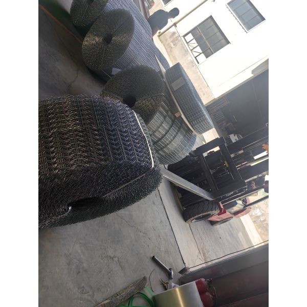 140m 280m Concrete Weight Coating Mesh Six Lines Galvanized Wire For Protection