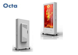 LCD Network Free Standing Digital Display For Airports Intelligent Cooling