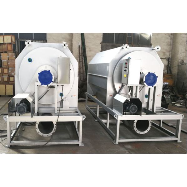 Filtering Mechanical Screen Wastewater , Rotary Drum Screen Internal Feed Customized