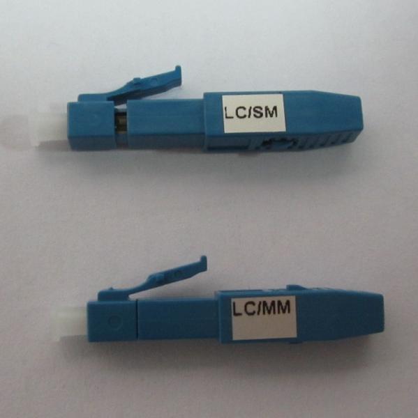 Quality Blue Fiber Optic Connectors LC/UPC SM , LC Embedded Quick SM Connector for sale