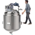 SS316/304 Liquid Detergent Mixer With Hydraulic Lifting And Double Jackets