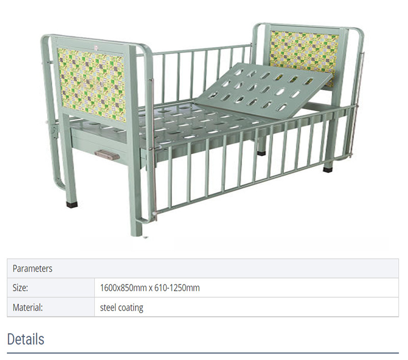 Castor Medical Hospital Beds Manual Childrens Metal Bed Frame ISO13485 CE Approved