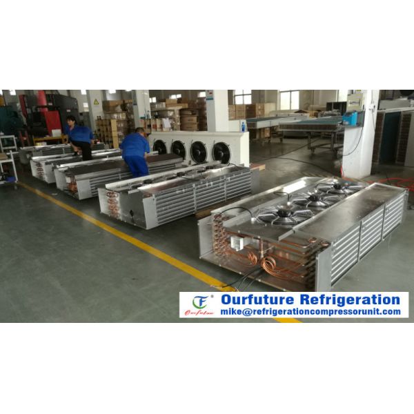 Lightweight Unit Cooler Evaporator / Air Cooling Unit With Hot Gas Defrosting For Cold Storage