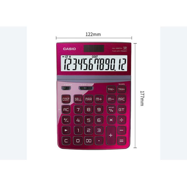 For Authentic Casio DW-200TW Piano baked Lacquer Panel Office finance solar energy stylish calculator