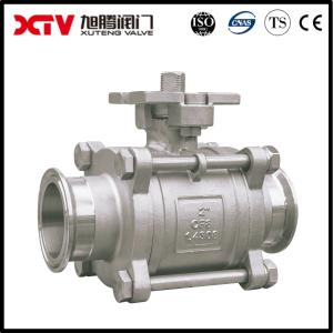 Buy cheap PTFE Seat Pneumatic Ball Valve With Tri Clamp Ends And Aluminium Actuator Control product