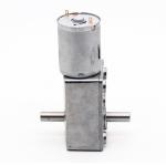 Double Output Shaft Square Right Angle Worm Gear Reducer Motor JGY-370S 6/12/24V