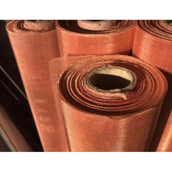 Shielding Effectiveness Copper Woven Wire Mesh Screen 200hz-5000hz 99.99% Pure