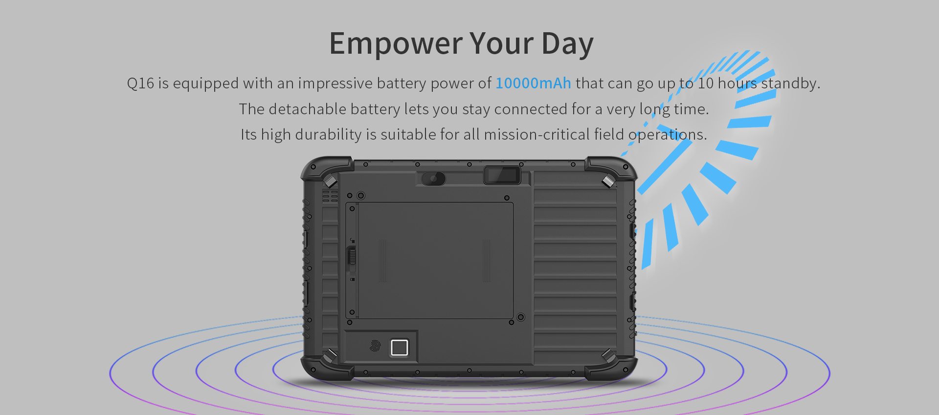 10.1" Octa Core 4G Android Rugged Tablet with IP65 Drop Resistance and Black Color