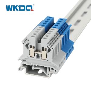 Buy cheap PA66 Din Rail Screw Terminal Block Flame Proof For Bridging product
