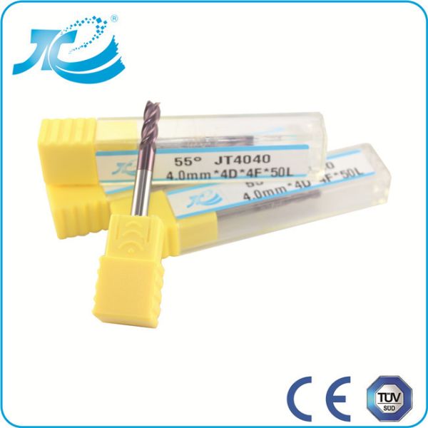 Diameter 2mm End Mill with Overall Length 50 - 150mm TiAlN / TiCN / TiN Coating