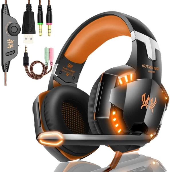 Quality Computer DC5V 2.2kohm G2000 Stereo Gaming Headphone for sale