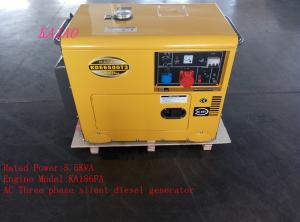 China 5KVA Small Diesel Standby Generators Residential , Low Noise Diesel Generator on sale