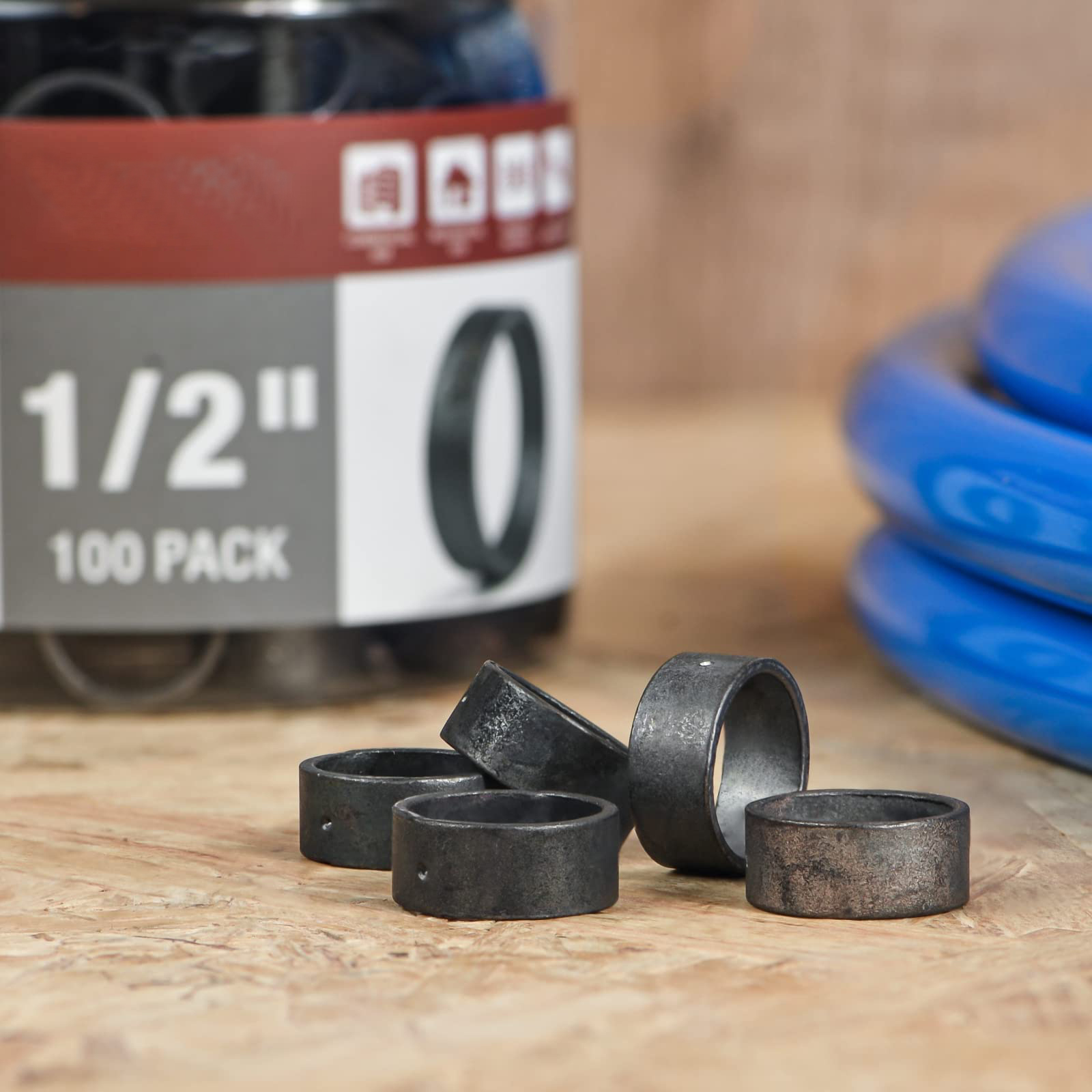 Skidproof Copper PEX Crimp Rings F1807 Standard 1/2 Inch For Outdoor Plumbing