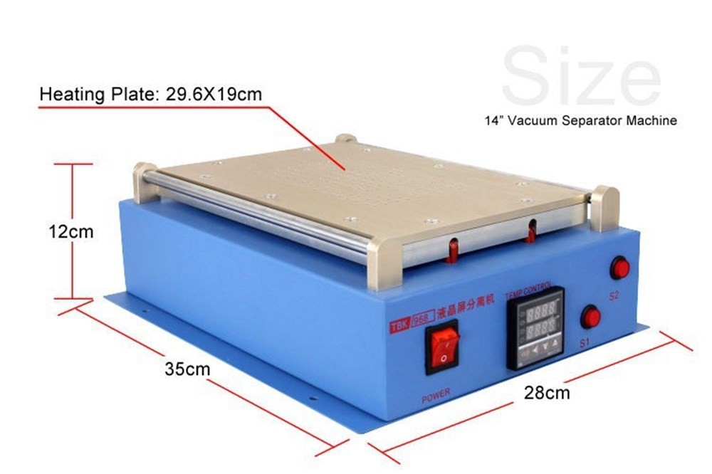 Factory direct sales 2 in 1 vacuum lcd separator for mobile+LCD screen repair machine for mobile
