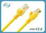 26AWG Stranded OFC Cat5e UTP Patch Cord With 8P8C RJ45 Connector Yellow