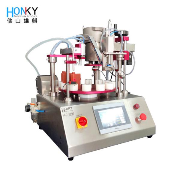Quality 60ml Bio Chemical Reanget Pack Automatic Capping Machine With 7 Inch Touch Screen for sale
